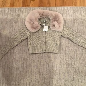 Fake fur sweater